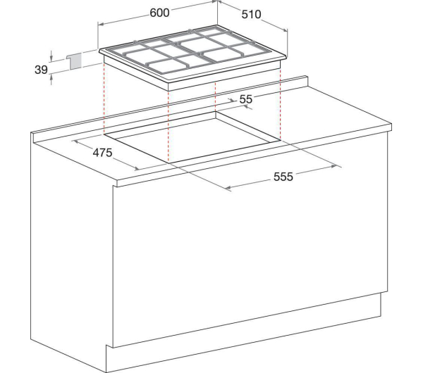 ARISTON PLYTA GAZOWA PCN 642 HA(BK) EE - 1436478 - zdjęcie 2